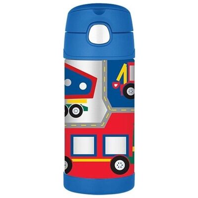 Sticlă termică pentru copii cu pai - 355 ml Sticlă termică pentru copii cu pai - 355 ml
