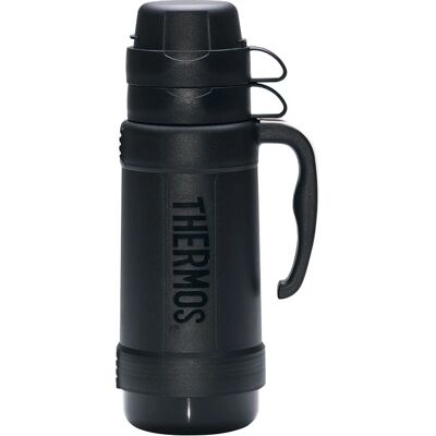 Thermos ECLIPSE flasque - 1L, noir, verre - Publicité Thermos ECLIPSE flasque - 1L, noir, verre - Publicité