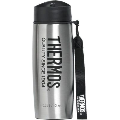 Thermos Gris Clair 350ml - Bouteille Isolée - Publicité Thermos Gris Clair 350ml - Bouteille Isolée - Publicité