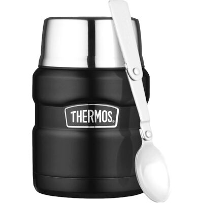 Moss King Termos - 0,5L Mattsvart - Matvarmetermose Moss King Termos - 0,5L Mattsvart - Matvarmetermose