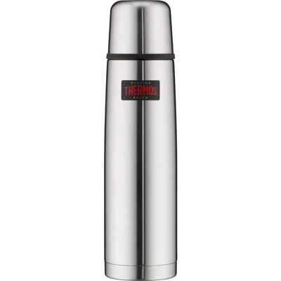 THERMOS Light & Compact 1L Flasque Isotherme en Acier Inoxydable - Publicité THERMOS Light & Compact 1L Flasque Isotherme en Acier Inoxydable - Publicité