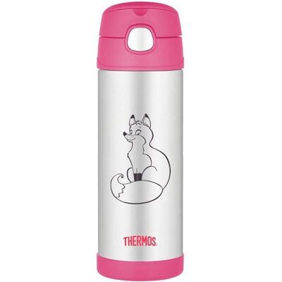 Sticlă termică pentru copii FUNtainer cu vid din oțel inoxidabil - Roz - 470ml Sticlă termică pentru copii FUNtainer cu vid din oțel inoxidabil - Roz - 470ml