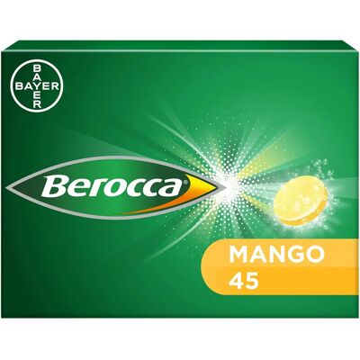 Berocca Mango Energy Vitamin - 45 Tablets Berocca Mango Energy Vitamin - 45 Tablets