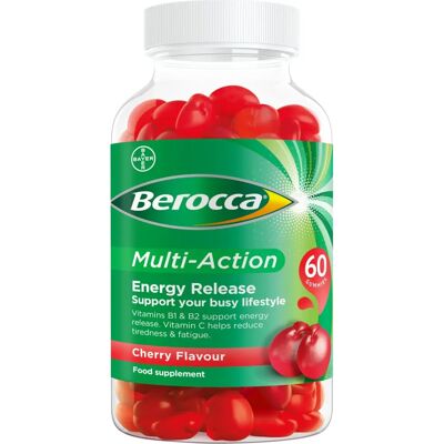 Berocca Multi-Action Cherry Flavour - Vitamins Berocca Multi-Action Cherry Flavour - Vitamins