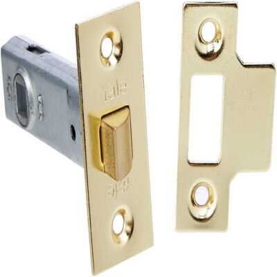 Yale M888 Tubular Mortice Latch - 76mm Polished Brass Yale M888 Tubular Mortice Latch - 76mm Polished Brass