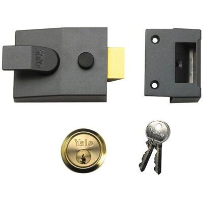Yale P89 Deadlocking Chrome Nightlatch - Nightlatch, Chrome, 60mm Backset Yale P89 Deadlocking Chrome Nightlatch - Nightlatch, Chrome, 60mm Backset