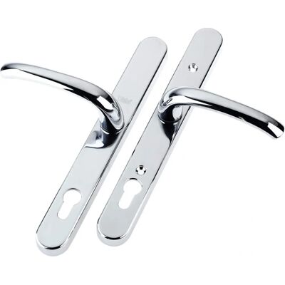 Yale Retro Polished Chrome Door Handle - PVCu Yale Retro Polished Chrome Door Handle - PVCu
