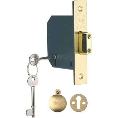 Yale B-M552-PB-78 Zamek wpuszczany 5-lewarowy - Mosiądz Yale B-M552-PB-78 Zamek wpuszczany 5-lewarowy - Mosiądz