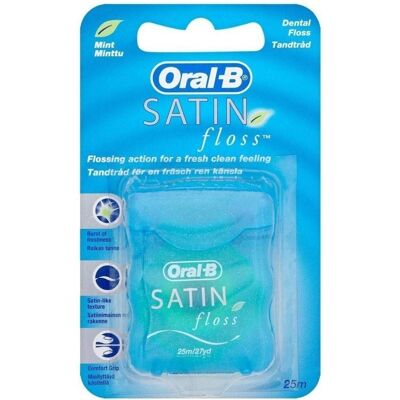 Fil Dentaire Satin B Menthe 25m - Fil Dentaire Fil Dentaire Satin B Menthe 25m - Fil Dentaire