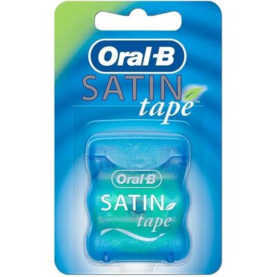 Fil dentaire Satin Tape à la menthe Oral B - 25m - Publicité Fil dentaire Satin Tape à la menthe Oral B - 25m - Publicité