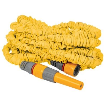 Tuyau de Jardin Hozelock 8015 - 15m Jaune Extensible pour Arrosage - Publicité Tuyau de Jardin Hozelock 8015 - 15m Jaune Extensible pour Arrosage - Publicité