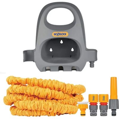 Hozelock - Uitrekbare tuinslang SuperHoze 15 m & muurbeugel Hozelock - Uitrekbare tuinslang SuperHoze 15 m & muurbeugel