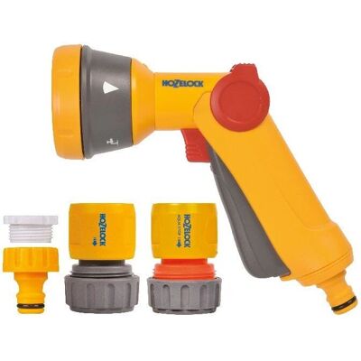 Hozelock - Kit de inicio pistola de chorro múltiple 19mm - Pistola de jardín Hozelock - Kit de inicio pistola de chorro múltiple 19mm - Pistola de jardín