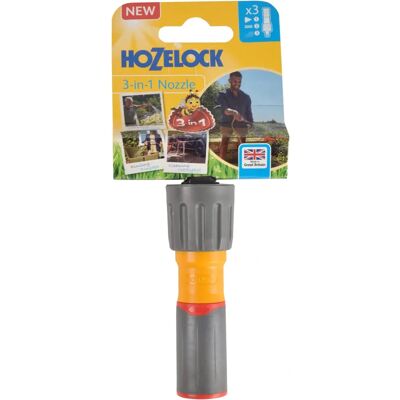 Hozelock - Buse d'arrosage 3 en 1 - Poignée ergonomique Soft Grip - Antidérapant - 3 jets - Lance de jardin Hozelock - Buse d'arrosage 3 en 1 - Poignée ergonomique Soft Grip - Antidérapant - 3 jets - Lance de jardin