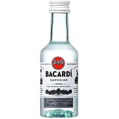 Bacardi Carta Blanca - 40% Vol. - 0,05L Rum Bacardi Carta Blanca - 40% Vol. - 0,05L Rum