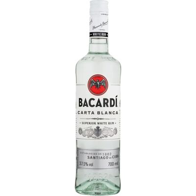Bacardi Carta Blanca - Weißer Rum - 37,5% Vol. - 0,7L Bacardi Carta Blanca - Weißer Rum - 37,5% Vol. - 0,7L