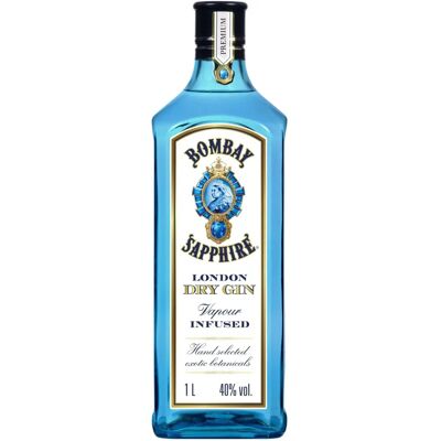 Bombay Sapphire Gin 40% Vol. 1L - Gin London Dry - Publicité Bombay Sapphire Gin 40% Vol. 1L - Gin London Dry - Publicité
