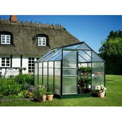 Halls Greenhouse - Popular 106 - 6.2m² - Polycarbonate - Greenhouse Halls Greenhouse - Popular 106 - 6.2m² - Polycarbonate - Greenhouse
