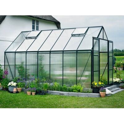 Halls Magnum 148 Aluminium Polycarbonat-Gewächshaus - 11,5 m² Halls Magnum 148 Aluminium Polycarbonat-Gewächshaus - 11,5 m²