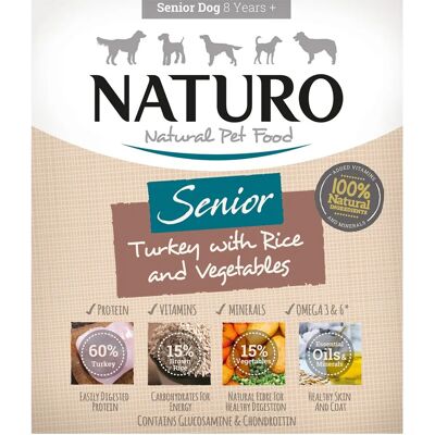Naturo Turkey & Rice with Vegetables Wet Food for Senior Dogs - Wet Dog Food Naturo Turkey & Rice with Vegetables Wet Food for Senior Dogs - Wet Dog Food
