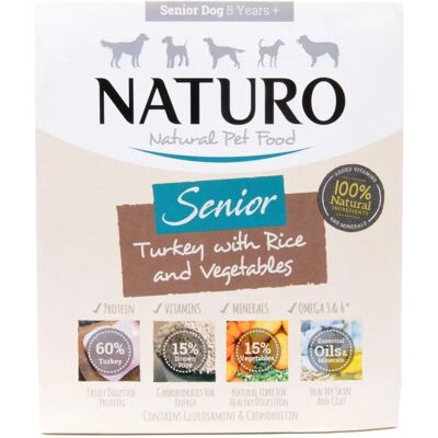 Naturo Dog Food - Senior Turkey with Rice & Vegetable Naturo Dog Food - Senior Turkey with Rice & Vegetable
