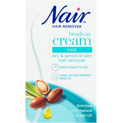 Nair Marque 50ml Éliminateur de Poils du Visage avec Huile d'Argan - Publicité Nair Marque 50ml Éliminateur de Poils du Visage avec Huile d'Argan - Publicité