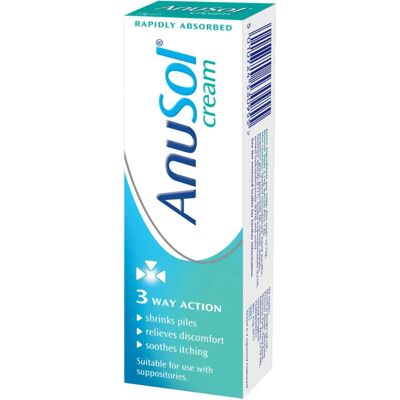 Anusol Cream - Relief for Hemorrhoids & Fissures - 23g Anusol Cream - Relief for Hemorrhoids & Fissures - 23g
