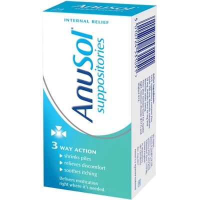 Anusol Suppositories - Relief for Hemorrhoids - 24 Suppositories Anusol Suppositories - Relief for Hemorrhoids - 24 Suppositories