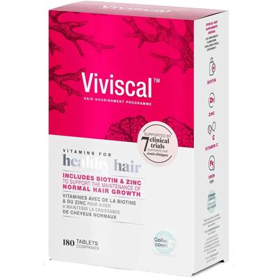 Viviscal Biotine Zinc Collagène Marin pour Cheveux - Vitamines - Publicité Viviscal Biotine Zinc Collagène Marin pour Cheveux - Vitamines - Publicité