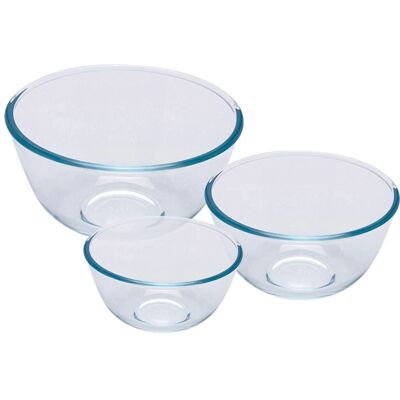 Set de 3 boluri din sticlă Pyrex Classic - Transparent Set de 3 boluri din sticlă Pyrex Classic - Transparent