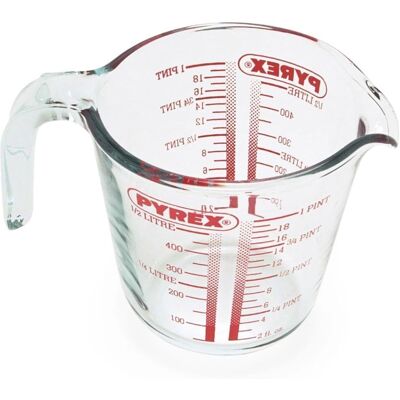 Pyrex Klassischer Glas Messbecher 0,5L - Messbecher Pyrex Klassischer Glas Messbecher 0,5L - Messbecher