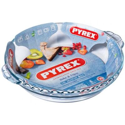Formă pentru Tort Pyrex - 26x23x5cm - Rezistentă la cuptor Formă pentru Tort Pyrex - 26x23x5cm - Rezistentă la cuptor
