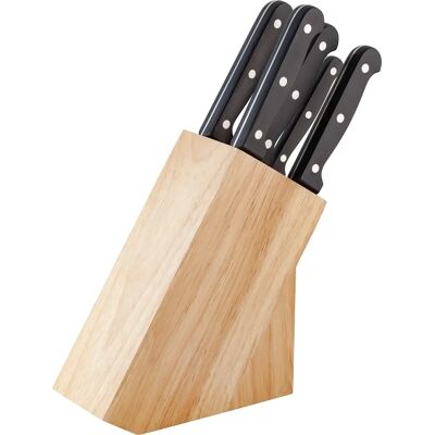 Judge Sabatier IV60 Knife Set - Stainless Steel, Wooden Block, 5 Pieces Judge Sabatier IV60 Knife Set - Stainless Steel, Wooden Block, 5 Pieces