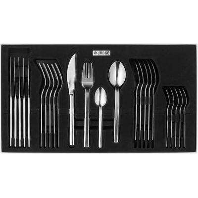 Judge Beaumaris 24 Piece Cutlery Set - Stainless Steel, Modern Design Judge Beaumaris 24 Piece Cutlery Set - Stainless Steel, Modern Design