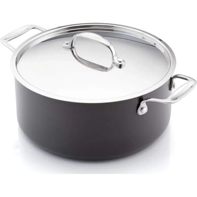 Stellar 6000 Hard Anodised Element 24cm Casserole - Kitchenware Stellar 6000 Hard Anodised Element 24cm Casserole - Kitchenware