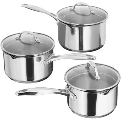 Stellar S7A1D 7000 3 Piece Draining Saucepan Set - Saucepan Set Stellar S7A1D 7000 3 Piece Draining Saucepan Set - Saucepan Set