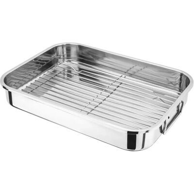 Plat à four Judge avec grille amovible 39 x 28 x 6 cm - Publicité Plat à four Judge avec grille amovible 39 x 28 x 6 cm - Publicité