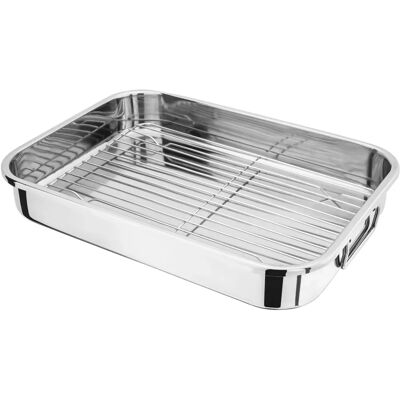 Fuente para horno Judge 42 x 30 x 6,5cm con rejilla Fuente para horno Judge 42 x 30 x 6,5cm con rejilla