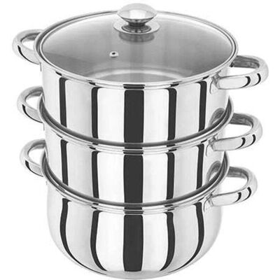Judge Horwood Basics 18cm 3 Niveaux Cuiseur Vapeur - Steamer Judge Horwood Basics 18cm 3 Niveaux Cuiseur Vapeur - Steamer