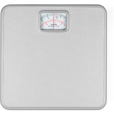 Báscula mecánica de baño Salter Plateada - Fácil de leer, 120kg Báscula mecánica de baño Salter Plateada - Fácil de leer, 120kg