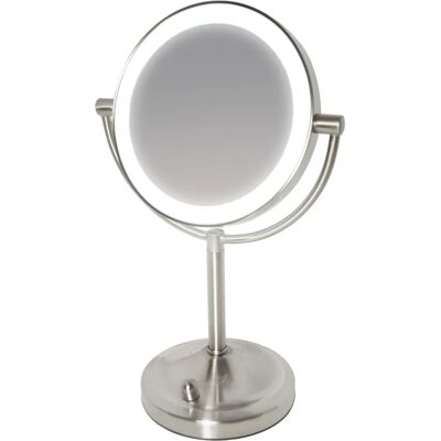 Miroir de Maquillage Homedics - Double Face LED, 1x/7x Grossissement Miroir de Maquillage Homedics - Double Face LED, 1x/7x Grossissement