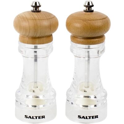 Salter 7607 WDXR Buchenholz Salz- & Pfeffermühle-Set - Gewürzmühlen Salter 7607 WDXR Buchenholz Salz- & Pfeffermühle-Set - Gewürzmühlen