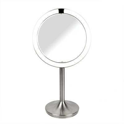 Homedics Twist Makeup Mirror - LED, 7x, Stainless Steel Homedics Twist Makeup Mirror - LED, 7x, Stainless Steel