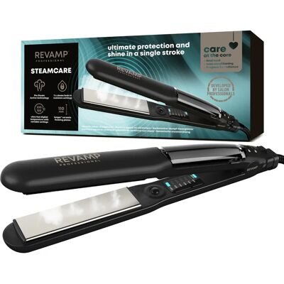 Revamp Progloss Steamcare Ceramic Straightener - Hair Straightener Revamp Progloss Steamcare Ceramic Straightener - Hair Straightener