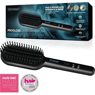 Revamp Progloss Deepform Ceramic Hot Straightening Brush - Hair Straightening Brush Revamp Progloss Deepform Ceramic Hot Straightening Brush - Hair Straightening Brush