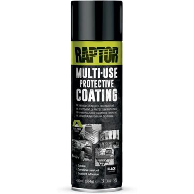 U-POL Raptor 1K Noir Aerosol - Revêtement véhicule - Publicité U-POL Raptor 1K Noir Aerosol - Revêtement véhicule - Publicité