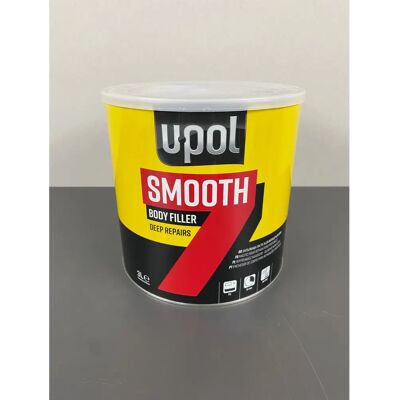 U-Pol Smooth 7 Filler Deep Repair - Car Body, Grey, 3L U-Pol Smooth 7 Filler Deep Repair - Car Body, Grey, 3L