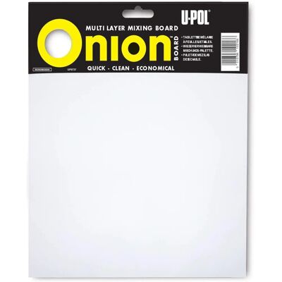 U-POL Onion Multi-Layer Mixing Board - Mixing Tool for Body Filler U-POL Onion Multi-Layer Mixing Board - Mixing Tool for Body Filler