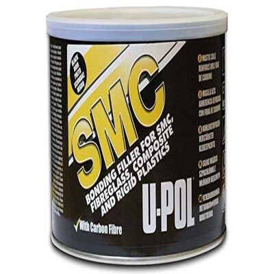 U-POL Black Carbon Fiber Reinforced Filler - Repair Plastic - 2kg U-POL Black Carbon Fiber Reinforced Filler - Repair Plastic - 2kg