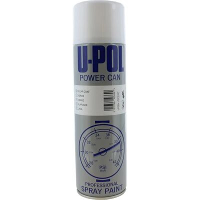 Aérosol U-POL Power Can - Brillant - 500 ml - Finition auto - Publicité Aérosol U-POL Power Can - Brillant - 500 ml - Finition auto - Publicité